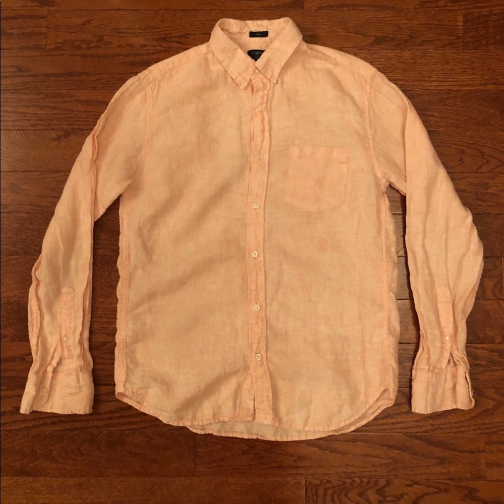 Men’s J Crew Linen Button Up Shirt